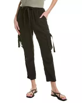 Брюки Bella Dahl Zephyr с завязками и карманами, черный