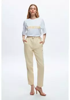 Брюки BELTED POCKET adL, бежевый