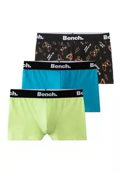 Брюки BENCH Underpants, синий/лайм/черный