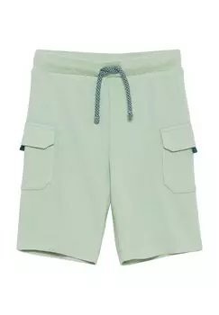 Брюки-бермуды, карманы на штанинах, детские Manguun, цвет Silt Green