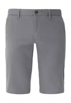Брюки-бермуды, однотонные, мужские S.Oliver, цвет 9500 Grey/ Black
