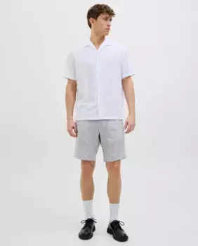 Брюки-бермуды с завязками и классическим кроем для мужчин Jack & Jones, светло-голубой