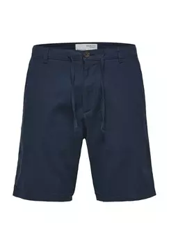 Брюки-бермуды, стандартный крой, средняя посадка, мужские SELECTED, цвет Dark Sapph