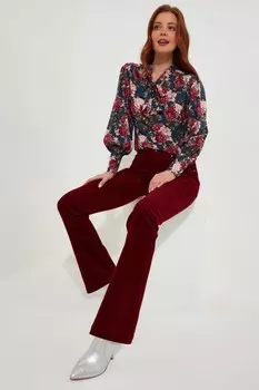 Брюки Berry Bootcut вельветовые Joe Browns, красный