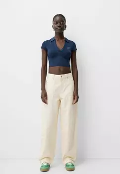 Брюки Bershka, белый