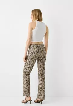 Брюки Bershka, бежевый