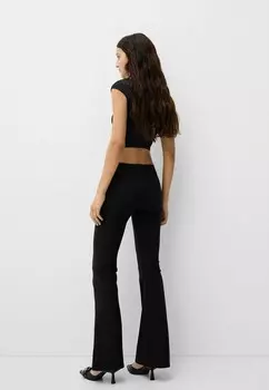 Брюки Bershka, черный деним