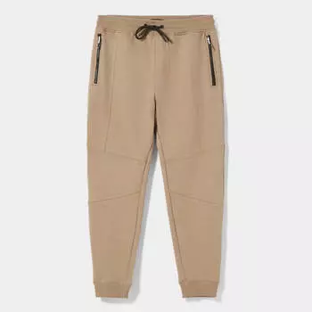 Брюки Bershka Plush With Seams, коричневый