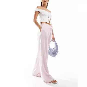 Брюки Bershka, розовый