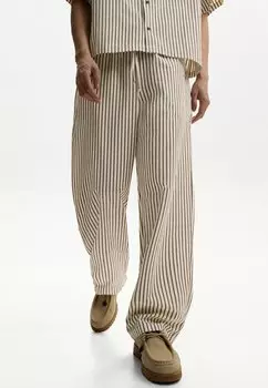 Брюки Bershka, темно-коричневый