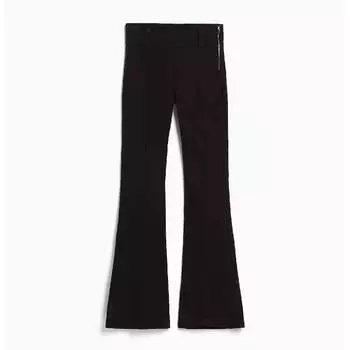 Брюки Bershka Twill Flare, черный