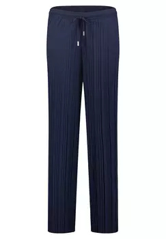 Брюки BETTY & CO Stretch Hose mit Plissee, цвет Navy Blue