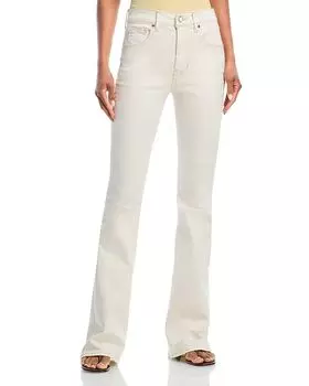 Брюки Beverly High Rise Skinny Flare цвета экрю Veronica Beard, слоновая кость/кремовый