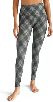 Брюки Beyond Yoga Softmark Caught in The Midi High Waisted Leggings, цвет Gray Beyond Argyle