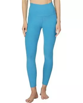 Брюки Beyond Yoga Spacedye Caught In The Midi High-Waisted Legging, цвет Cali Blue Heather
