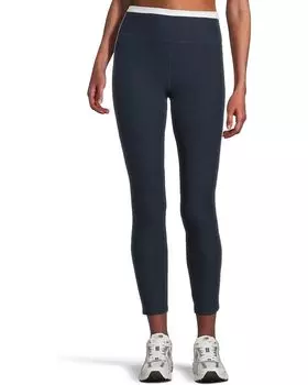 Брюки Beyond Yoga Spacedye Trophy High Waisted Midi Leggings, цвет Nocturnal Navy/Cloud White