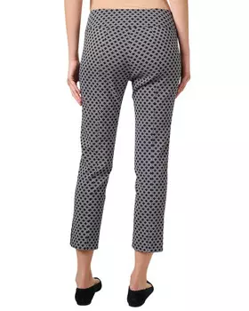 Брюки без застежек до щиколотки с принтом Elliott Lauren Lattice Брюки, цвет Black And White