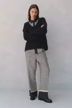Брюки без застежек H&M, черный