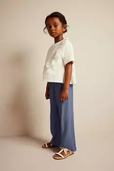 Брюки без застежек H&M, синий