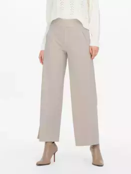 Брюки без застежек JDY "JDYLOUISVILLE CATIA WIDE PANT JRS NOOS", цвет Chateau Gray