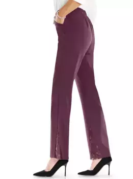 Брюки без застежки Classic Basics, цвет Aubergine