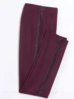 Брюки без застежки Classic Basics, цвет Burgund