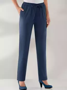 Брюки без застежки Classic Basics, цвет морской волны