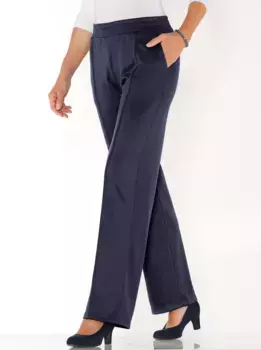 Брюки без застежки Classic Basics, цвет морской волны