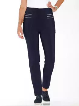 Брюки без застежки Classic Basics, цвет морской волны