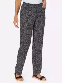 Брюки без застежки Classic Basics, цвет Schwarz-Bltter