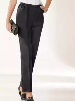 Брюки без застежки Classic Basics, цвет Schwarz + Schwarz-Gestreift