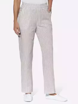 Брюки без застежки Classic Basics, цвет Taupe-Gestreift