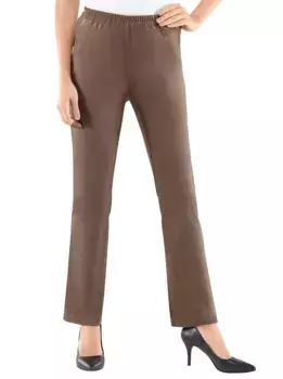 Брюки без застежки Classic Basics, коричневый