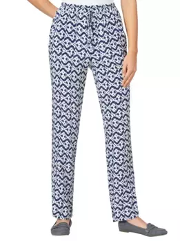 Брюки без застежки Classic Basics, синий