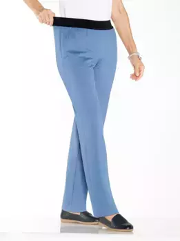 Брюки без застежки Classic Basics, синий