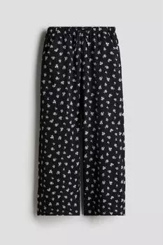 Брюки без застежки H&M, черный