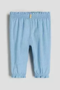 Брюки без застежки H&M, синий