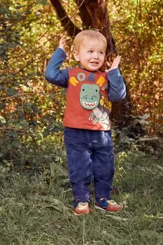 Брюки без застежки JoJo Maman Bb на толстой подошве Jojo Maman Bb, синий