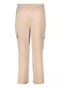 Брюки без застежки с накладными карманами Betty & Co, бежевый