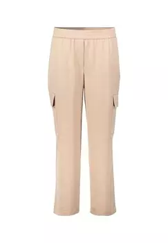 Брюки без застежки с накладными карманами BETTY & CO, светло-коричневый