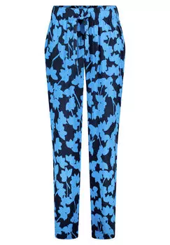 Брюки без застежки с завязывающимся поясом Betty & Co, синий