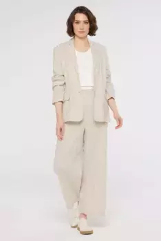 Брюки без застежки SENSES.THE LABEL, укороченные брючины Senses.The Lable, цвет Summer Sand