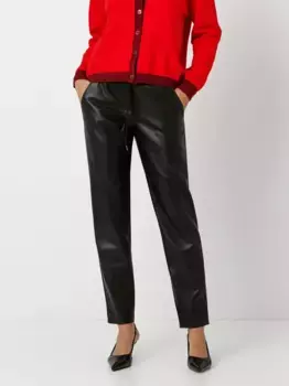 Брюки без застежки TONI "Sue Modern Chic" из искусственной кожи, черный