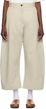 Брюки бежевые Chalco Studio Nicholson, Pebble