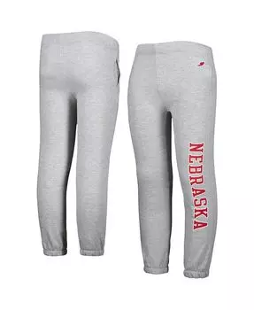 Брюки Big Boys Heather Grey Nebraska Huskers Essential League Collegiate Wear, серый