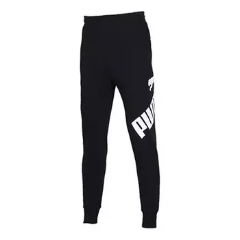 Брюки big logo track pants 'black' Puma, черный