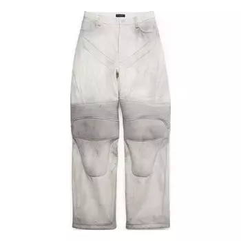 Брюки biker baggy pants 'white' Balenciaga, белый