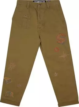 Брюки Billionaire Boys Club Sketch Pants 'Olive', зеленый