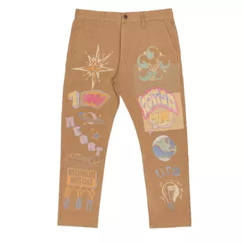 Брюки Billionaire Boys Club Wordly, коричневый