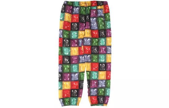 Брюки blocks sweatpants 'multi-color' Supreme, мультиколор